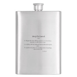 Boyfriend Funny Definition Flask Flachmann