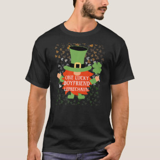 Boyfriend Funny St Patrick S Day Lucky Gnome Famil T-Shirt