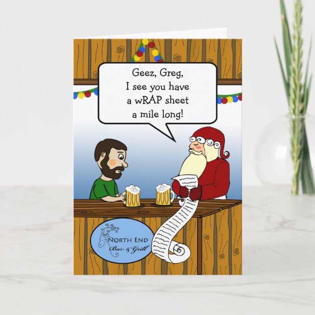 Boyfriend Funny Vielen Dank für Weihnachtsgeschenk Karte (Vorderseite)