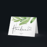 Boyfriend Gift Happy Birthday Handsome Liebe Karte<br><div class="desc">Diese niedliche Happy Birthday Handsome card ist eine lustige Art,  Ihren besonderen Geburtstag zu feiern! Mit Platz zum Schreiben Ihrer eigenen,  individuellen Nachricht auf der Vorderseite der Karte,  ist dies eine großartige Art zu feiern!</div>