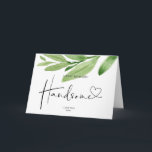 Boyfriend Gift Happy Birthday Handsome Liebe Karte<br><div class="desc">Diese niedliche Happy Birthday Handsome card ist eine lustige Art,  Ihren besonderen Geburtstag zu feiern! Mit Platz zum Schreiben Ihrer eigenen,  individuellen Nachricht auf der Vorderseite der Karte,  ist dies eine großartige Art zu feiern!</div>