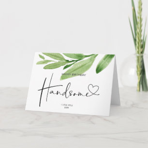 Boyfriend Gift Happy Birthday Handsome Liebe Karte