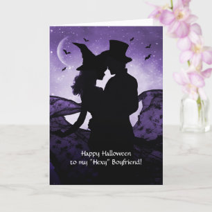Boyfriend Halloween Hexe und Warlock Karte