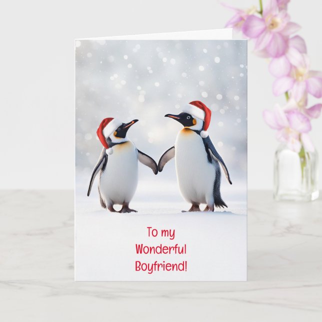 Boyfriend Happy Holidays Christmas Love Karte (Orchidee)