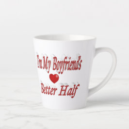 Boyfriend lustiger roter Text Milchtasse