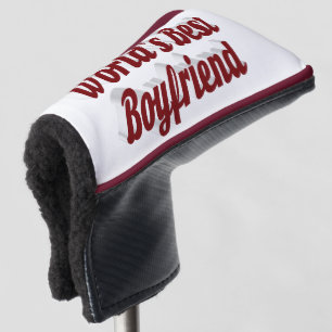 Boyfriend mit burgundy-Skript Golf Headcover
