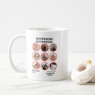 Boyfriend   Valentinstag 9 FotoCollage Kaffeetasse