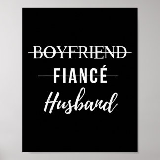Boyfriend Verlobte Husband Funny Wedding Groom Jus Poster