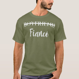 Boyfriend Verlobte Verlobung T-Shirt Verlobt Paare
