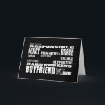 Boyfriends Best & Bestste Freundin : Qualität Karte<br><div class="desc">Die Qualitäten eines Mannes für junge Freunde sind ein stilvolles, modernes Geschenk für den verantwortungsvollsten, lustigsten, tapfersten, nachdenklichsten, loyalen, ehrlichen, zuverlässigen, schlanken, unterstützenden, hartarbeitenden Freund der Welt aller Zeiten: in modischen Schwarz-Weiß-Schriftart präsentiert. Ein originelles, auf Texten basierendes Design, das zehn positive männliche Eigenschaften auflistet:Verantwortungsvolle Funny Brave ThoughfulLoyal HonestReliable SincereSupportive Hardworking...</div>