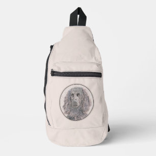 Boykin Spanel Malerei Little Brown LBD Dog Art Crossbody Bag