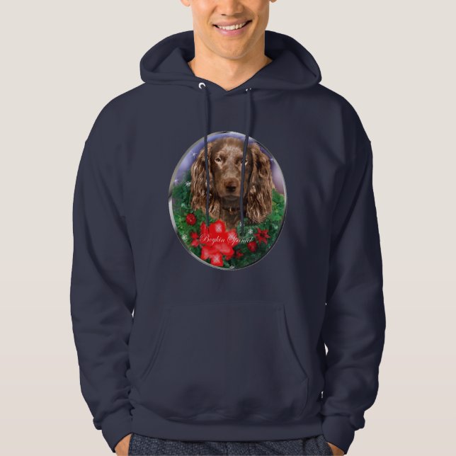 Boykin Spanel Weihnachtsgeschenke Hoodie (Vorderseite)