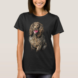 Boykin Spaniel Artistic Sketch Portrait T-Shirt
