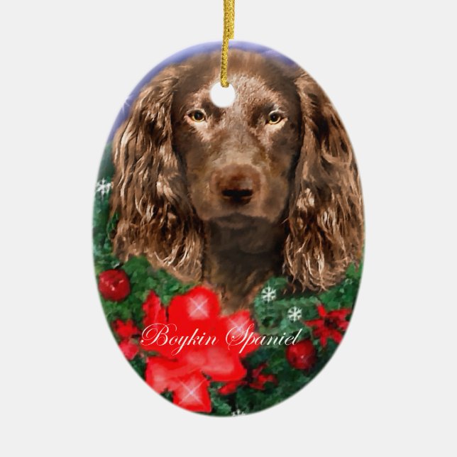 Boykin Spaniel Cadeaux de Noël Ornement (Devant)