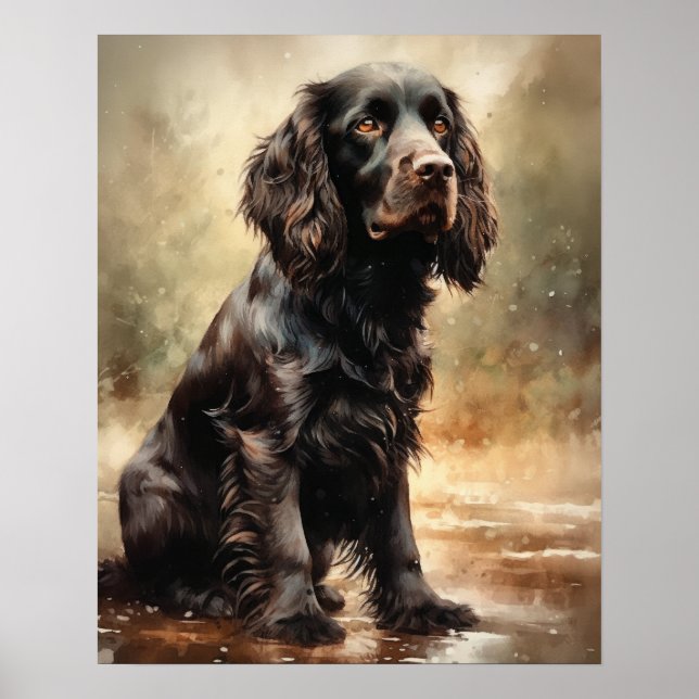 Boykin Spaniel Dog Art Print Poster (Vorne)