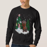 Boykin Spaniel Dog Christmas Snowman Xmas Tree Paj Sweatshirt<br><div class="desc">Boykin Spaniel Dog Weihnachtsschnee Weihnachtsbaum Pajama 1</div>