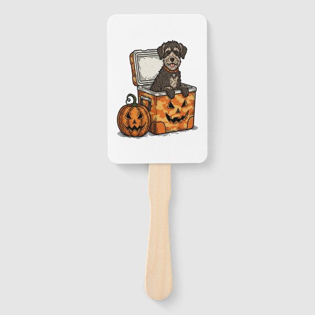 Boykin Spaniel Halloween Fächer (Vorderseite)