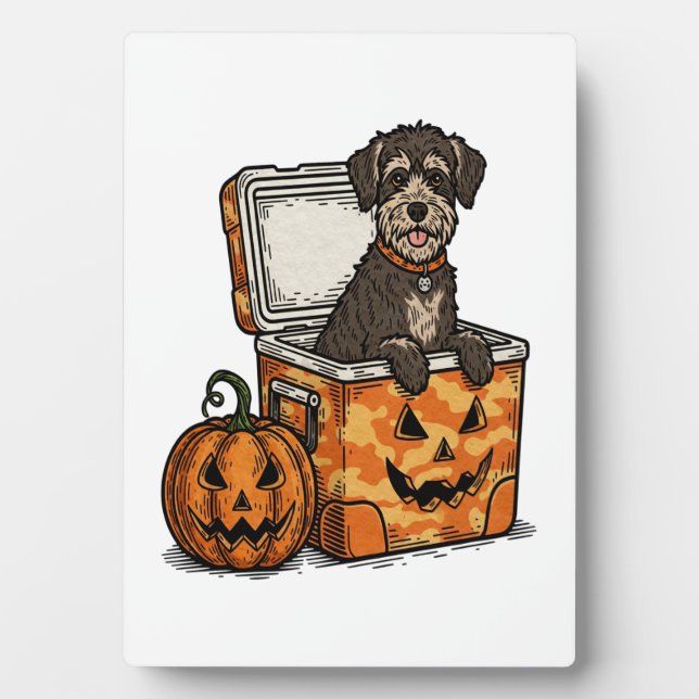 Boykin Spaniel Halloween Fotoplatte (Vorderseite)