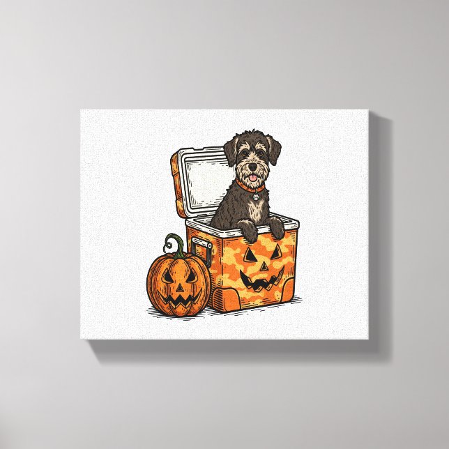 Boykin Spaniel Halloween Leinwanddruck (Vorderseite)