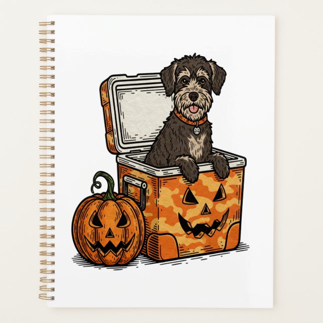 Boykin Spaniel Halloween Planer (Vorderseite)
