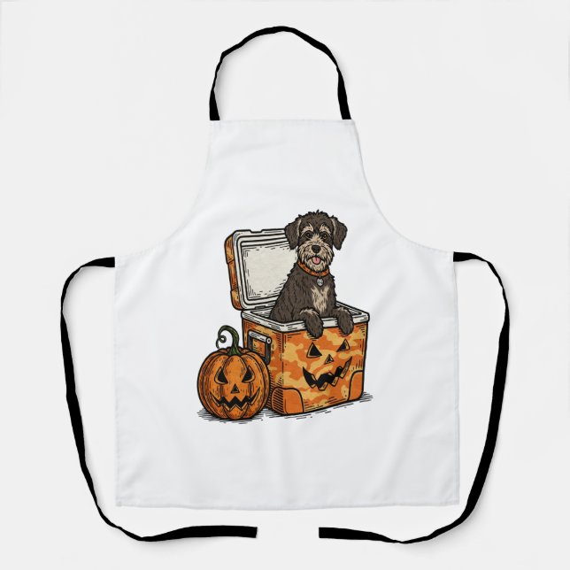 Boykin Spaniel Halloween Schürze (Vorderseite)