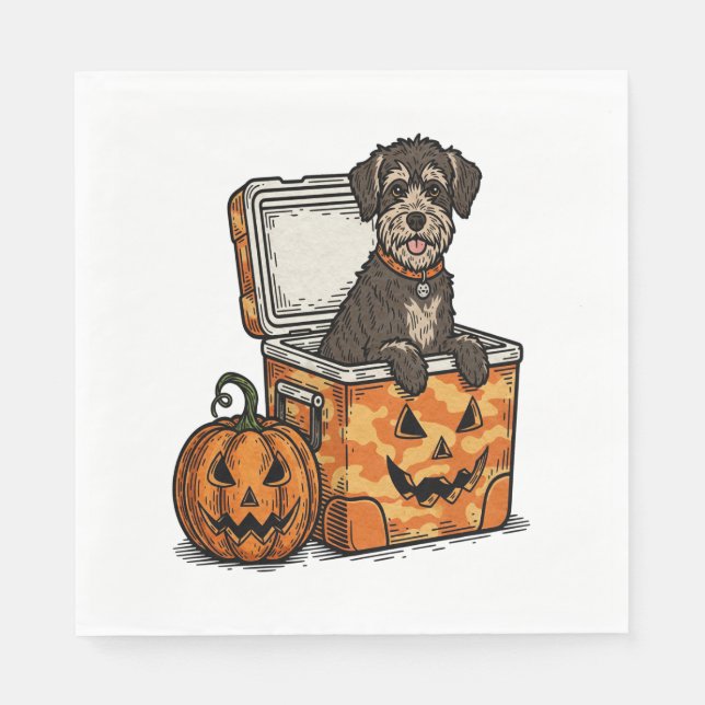 Boykin Spaniel Halloween Serviette (Vorderseite)