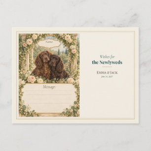Boykin Spaniel Hochzeitsgästebuch Wünsche Postkarte