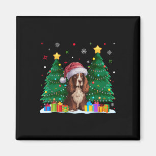 Boykin Spaniel Hund liebt Weihnachtsmannmütze Ugy Magnet