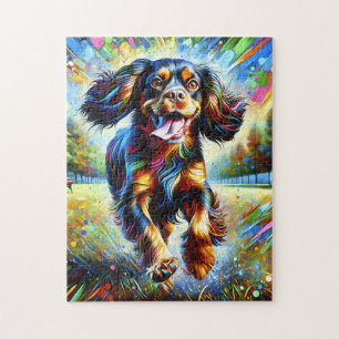 Boykin Spaniel Hund Portrait Acryl Kunst Druck Hun