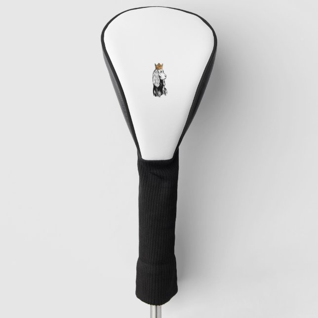 Boykin Spaniel Hund Tragen von Krone Golf Headcover (Vorderseite)