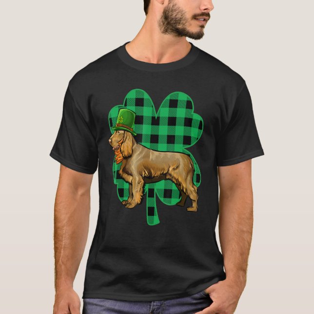 Boykin Spaniel Leprechaun St Patricks Day Lucky C T-Shirt (Vorderseite)