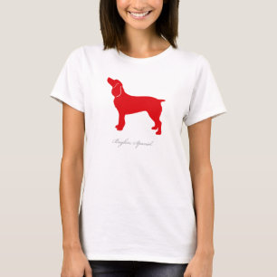 Boykin Spaniel-T - Shirt (rote Silhouette)