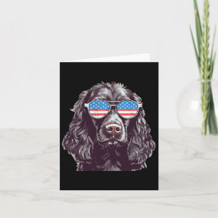 Boykin Spaniel Usa American Flag Hund Sungles 4th Karte