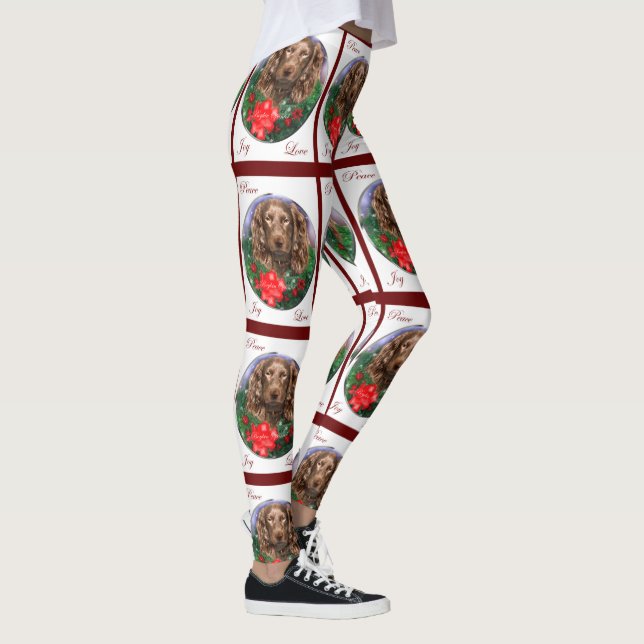 Boykin Spaniel Weihnachten Leggings (Rechts)