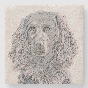 Boykin Spanische Malerei - Niedliche Hundekunst Steinuntersetzer