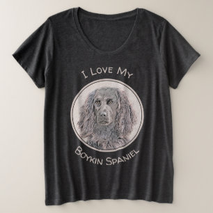 Boykin Spanischmalerei - Niedliche Original Dog Ar Große Größe T-Shirt
