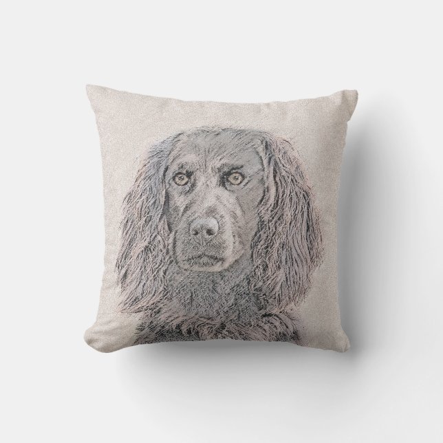 Boykin Spanischmalerei - Niedliche Original Dog Ar Kissen (Vorderseite)
