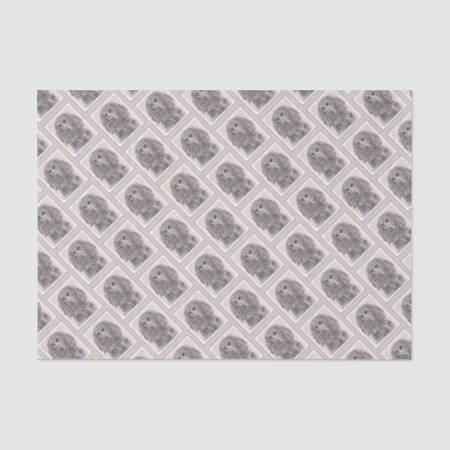 Boykin Spanischmalerei - Niedliche Original Dog Ar Seidenpapier (Vorderseite)