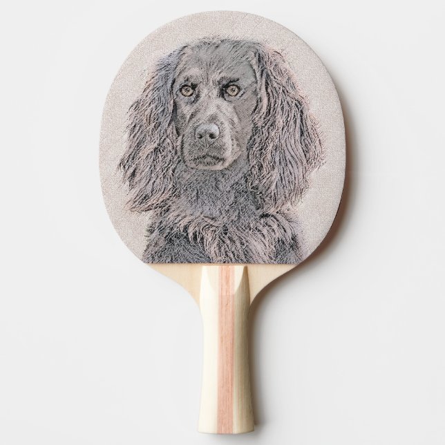 Boykin Spanischmalerei - Niedliche Original Dog Ar Tischtennis Schläger (Vorderseite)