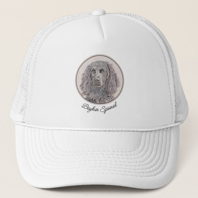 Boykin Spanischmalerei - Niedliche Original Dog Ar Truckerkappe (Vorderseite)