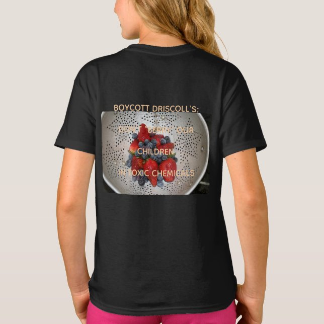 Boykott Driscoll's T-Shirt Mädchen-Version (Rückseite)