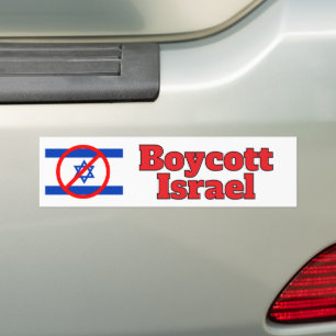 Boykott Israel Autoaufkleber