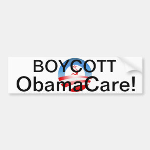 Boykott Obamacare! Autoaufkleber