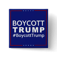 Boykott-Trumpf 2 Zoll-Quadrat-Knopf
