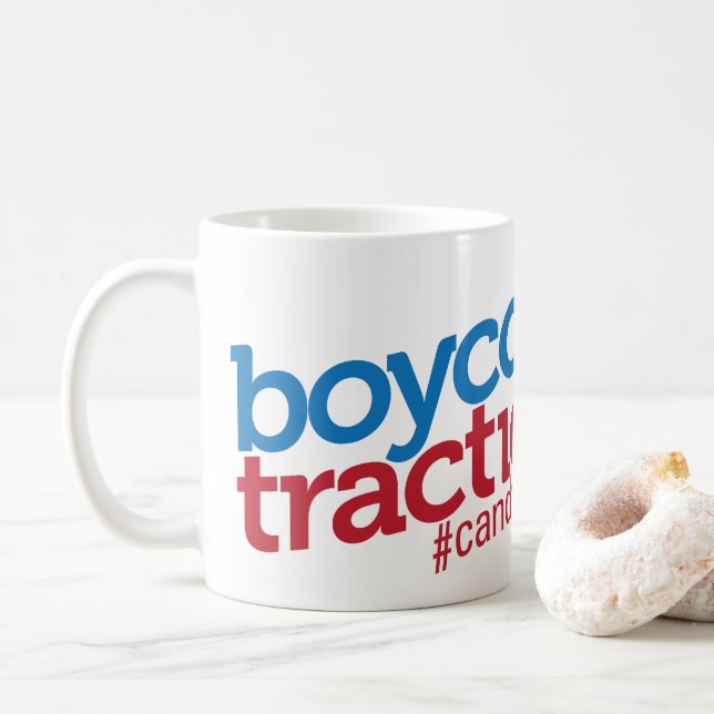 Boykott-Zugkraft-Tasse Kaffeetasse (Mit Donut)