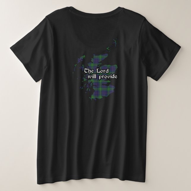 Boyle Clan Abzeichen und Tartan Women Große Größe T-Shirt (Design Rückseite)