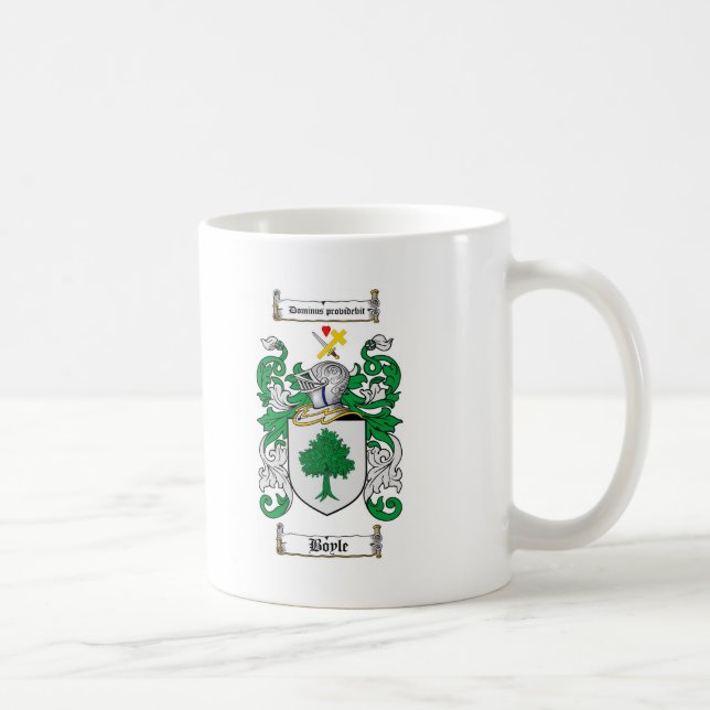 BOYLE FAMILIENWAPPEN - BOYLE WAPPEN KAFFEETASSE (Rechts)