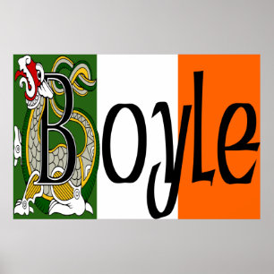 Boyle keltischer Drache-Plakat-Druck Poster