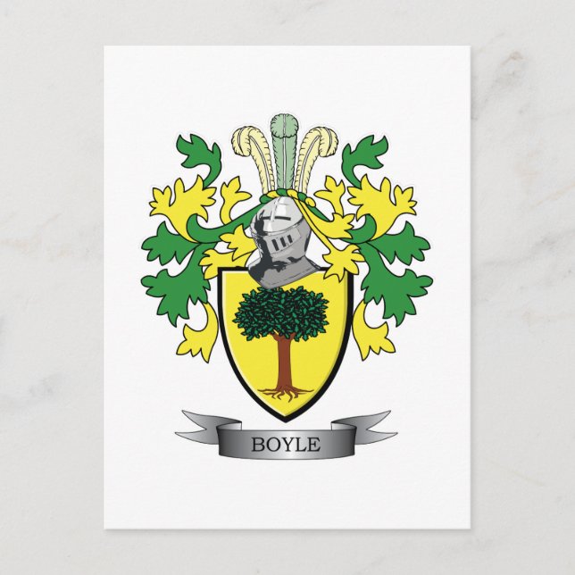 Boyle-Wappen Postkarte (Vorderseite)