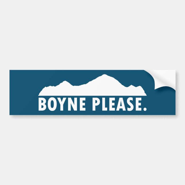 Boyne Bitte Autoaufkleber (Vorne)
